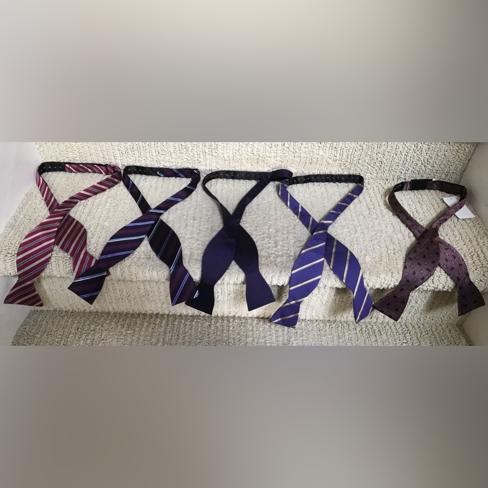 5 silk bow ties. Ben Sherman, Rooster.
